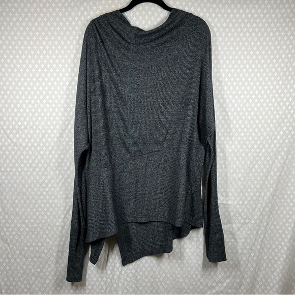 Free People We The Free Dark Grey Londontown Thermal Top - Picture 7 of 7
